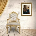 thumbnail image 3 of Vermeer, Jan 11x14 Gold Ornate Wood Framed with Double Matting Museum Art Print Titled - The Milkmaid - detail, 3 of 4