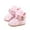 Pink, variant on LYHaoo Baby Girls Boys Star Print Booties Soft Non Sole Winter Warm Cozy Toddler First Crib Shoes Sizes 5 Blue(Toddler)