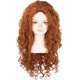 thumbnail image 1 of wonima44 Long Curly Ginger Orange Princess Cosplay Wig Reddish Brown Halloween Party Wig, 1 of 1