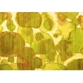 thumbnail image 1 of Ahgly Company Indoor Rectangle Abstract Yellow Contemporary Area Rugs, 2' x 4', 1 of 4