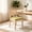 Olive, variant on Boho Mid Century Modern Dining Chairs Set of 2, Rattan Dinning Chair with a Square Back, Grey Cane Dining Chair, Linen Upholstered Kitchen and Dining Room Chairs