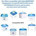thumbnail image 3 of Filtros de agua automáticos para perros y gatos, 84 oz/25 L, dispensador de agua para perros, resina de intercambio de iones y carbón activado de coco para perros y gatos, 3 of 8