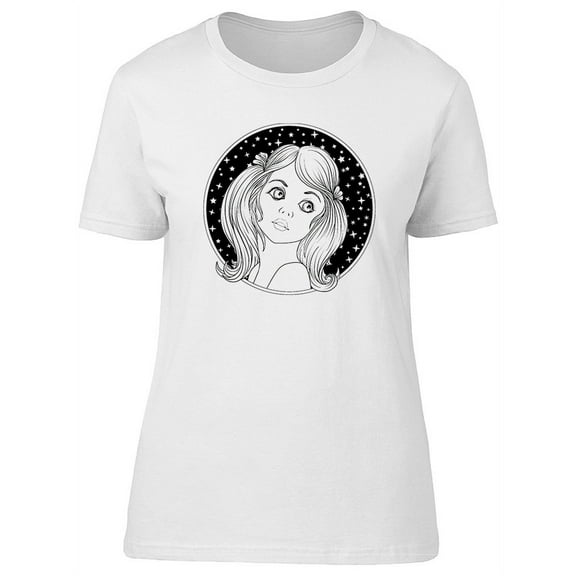 A Young Girl Graphic T-Shirt Women -Image by Shutterstock, Female Medium
