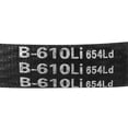thumbnail image 4 of Cinturones de transmisión de goma negra Uxcell B610/B24 Drive V Belt Inner Girth 1 pieza, 4 of 5