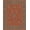 Red, Pattern 9, variant on ODIKA 8'x10' Washable Area Rug Blue Terracotta Floral Geometric Design Intricate Botanical with Classic Borders for King Size Bedroom Under Bed, Master Suite, Non-Shedding, Easy Care