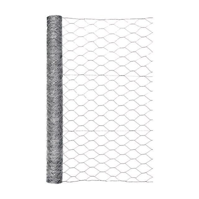 Esgrima para jardín, artesanía, acero galvanizado, 36 cm de alto x 15 m de largo