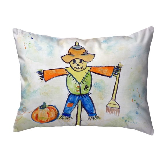 Betsy Drake Interiors Scarecrow Small No-Cord Pillow 11x14