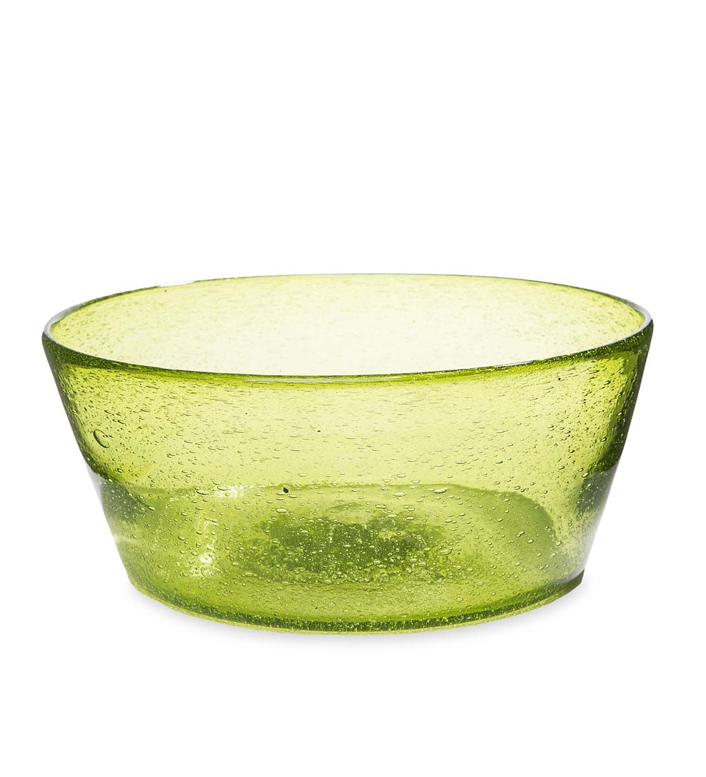 ArtisanMade Bubble Recycled Glass Serving Bowl