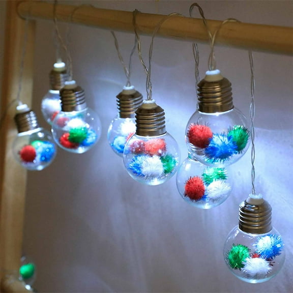 Kmdttou Solar Lights Outdoor Led Christmas Light Bulb Needle Red Fruit Snowflake Decorative Christmas Tree Pendant Decorative Lamp Copper Lamp