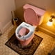 thumbnail image 4 of CaiYueKe Warm Toilet Seat Cover Soft Flannel Fabric Washable Elastic Non-Slip Winter Toilet Seat Liner Cozy Bathroom Toilet Mat Thickened Cushion, 4 of 6
