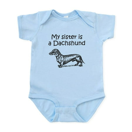 

CafePress - My Sister Is A Dachshund Body Suit - Baby Light Bodysuit