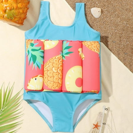 

BULLPIANO Kids Floating Swimsuit Buoyancy Swimwear Float Swimwear for Kids Girls Summer Swimsuit One Piece Kids Bathing Suit