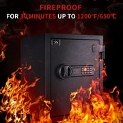 Tigerking 3.0 Cu. ft. Large Steel Fireproof Safe for Home, Security Safe Box with Digital Lock for Documents and Cash
