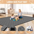 thumbnail image 2 of Babyeap Large Baby Playpen with Mat,71"x50"Playpen for Babies and Toddlers,Baby Play Yard Baby Fence Play Area Indoor Outdoor,Dark Gray, 2 of 7