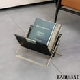 thumbnail image 7 of Fabulaxe 9-In Foldable Magazine Rack, Book Basket, Farmhouse Letter Organizer, File Holder – for Living Rooms and Home Offices - Ideal as Office Desk Accessories, Desk Organizer and Newspaper holder, 7 of 7