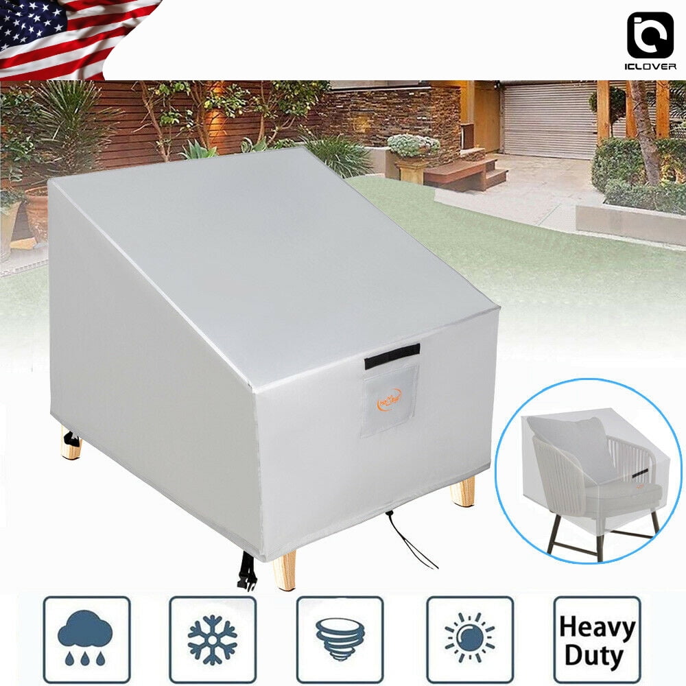 Heavy Duty Waterproof Garden Stacking Patio Chair Protection Cover Dustproof NEW