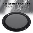thumbnail image 3 of 2pcs 6" Vehicle Audio Speaker Cover Mesh Subwoofer Horn Guard Decorative Circle Grille Protector Titanium Tone, 3 of 6