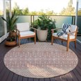 thumbnail image 6 of Addison Rugs Chantille Indoor/Outdoor Transitional Boho Blush Washable Round Rug, 8' x 8', 6 of 6
