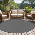 thumbnail image 4 of Pure Dark Grey Round Area Rug 7 FT, Non Slip Living Room Area Carpet, Simple Solid Color Washable Soft Circular Rug Non-Shedding Floor Carpet for Bedside Office Play Room Classroom, 4 of 9