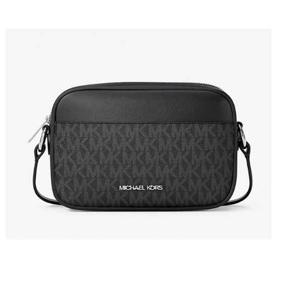 Michael Kors Women's Jet Set Travel Small Signature Logo Camera Crossbody Bag
