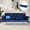 Blue, variant on LAZZO 65" W Folding Futon Couch Sofa Bed w/ 2 USB Charging Ports, Green