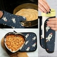 thumbnail image 5 of Yayeee Oven Mitts and Pot Holder Set of 2 Heat Resistant Kitchen Gloves Baking Hot Pad, Rocket Pattern, 5 of 5