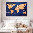 thumbnail image 2 of Elephant Stock Birch Cork World Map Wall Art - Horizontal Canvas Wall Art - Living Room Wall Decor - Map Canvas - Orange And Brown Decor - 51" x 34", 2 of 8