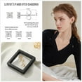 thumbnail image 3 of LUNVKY 3 Pairs 18K White Gold Plated Stud Earrings for Women with S925 Sterling Silver Post Hypoallergenic Small Flower Earring Sets Birthday Christmas Jewelry Gifts Teen Adult Stocking Stuffers, 3 of 7