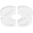 thumbnail image 5 of 36"OD x 7"ID x 14 1/4"C x 1"P Charlotte Architectural Grade PVC Contemporary Ceiling Medallion, Two Piece, 5 of 7