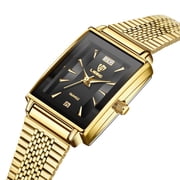 LIEBIG Gold Watches for Women Dainty Elegant Womens Watch Classic Vintage Fashion Square Ladies Quartz Watch Gifts