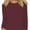 Wine red, variant on Women Long Sleeve Crew Neck Slim Fit Stretchy Layer T Shirts Tops