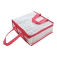 thumbnail image 1 of Bolsa de entrega de pizza aislada, bolsa de calentador de alimentos portátil con mango a prueba de agua de la bolsa de comestibles a prueba de agua de Rose Red 35x35x10cm, 1 of 8