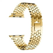 Stainless Steel strap For Apple Watch Band 44mm 40mm iwatch 42mm/38mm wristbands watchband and tool apple watch band 4 3 5 se 6 7 wrist band - gold