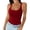 06#Wine, variant on Womens Sleeveless Scoop Neck Tank Top Ribbed Fitted Summer Basic Slim Cute Tops Black 2XL