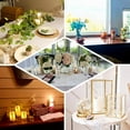 thumbnail image 5 of Efavormart Set of 3 | Clear Acrylic Gold Metal Frame Pillar Candle Holders Centerpiece Decor DIY Boxes Cuboid Jars, 5 of 6