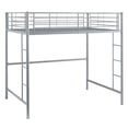 thumbnail image 4 of Walker Edison Full Size Premium Metal Loft Bed - Silver, 4 of 7