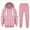 A40-Pink, variant on 7-8T Boys Girls Winter Outfits Set 2 Piece Round Neck Solid Color Printed Hoodie Sweatshirt And Pants Long Sleeve School Casual Fall Winter Elastic Waist Sets for 3-12 Years,Blue
