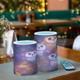 thumbnail image 6 of Electronic Candles Light Combination 3x5In, 3x4In Flameless Candles Plastic Festive Decoration Party Christmas Decoration Three Cute Owls, 6 of 7