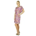 thumbnail image 2 of Bimba Women Floral Kaftan Bridesmaid Short Cotton Caftan Beach Coverup, 2 of 5