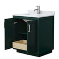 thumbnail image 3 of Wyndham Collection Miranda 30" No Mirror Wood Single Bathroom Vanity in Green, 3 of 5