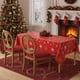 thumbnail image 4 of Mantel de plástico con temática navideña y diseño de árbol de Navidad, ideal para decoración de fiestas y catering., 4 of 6