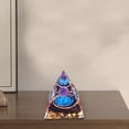 thumbnail image 1 of TIMIFIS Resinous Pyramid Blue Eye Crystal Energy Chip Drip Resin Home Office Desktop Ornament Home Decoration, 1 of 6