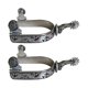 thumbnail image 3 of 2 piezas de espuelas para caballos perfecl Acero inoxidable Espuelas de vaquero occidental, 3 of 8