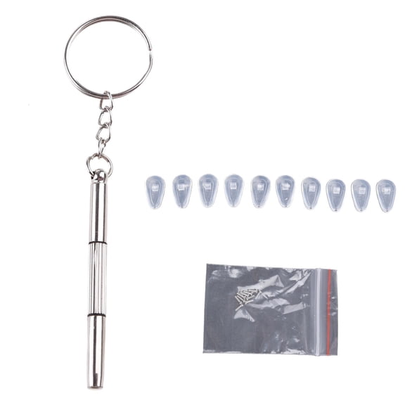 Yammee Eyeglass Repair Kit Glasses Screws & Micro Screwdriver 5 Pairs Of Screw-in