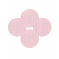 thumbnail image 7 of 15 Inch Round Placemats Set of 4, Pink Geometric Non Slip Heat Insulation PP Table Mats, Modern Minimalism Solid Color Striped Washable Place Mats for Kitchen Dining Party Table Decor, 7 of 7
