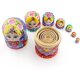 thumbnail image 4 of Muñecas rusas de anidación Matryoshka Juego anidado de apilamiento de madera 7 piezas Juguetes hechos a mano Xemadio WRQX-400, 4 of 5