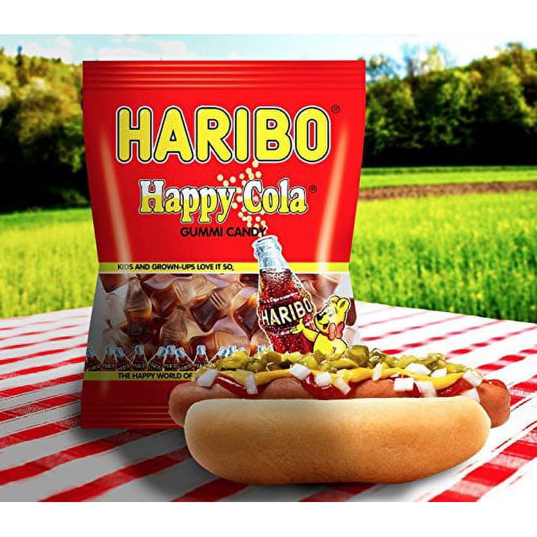 Haribo Gummi Candy, Happy Cola, 5 Ounce [8-Bags] - Walmart.com