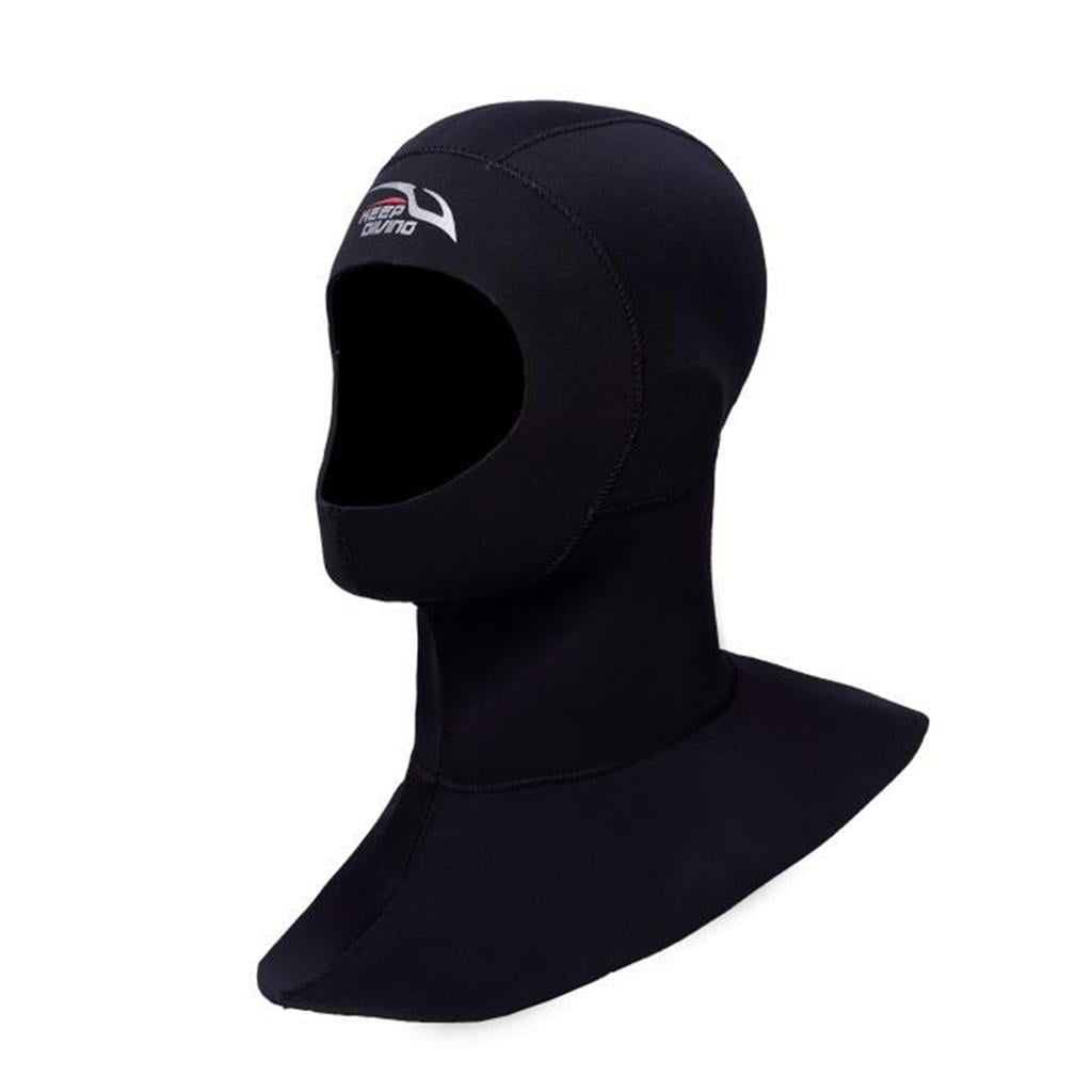 Premium Neoprene Wetsuit Dive Hood with Vented Bib Hood 3mm Men Women