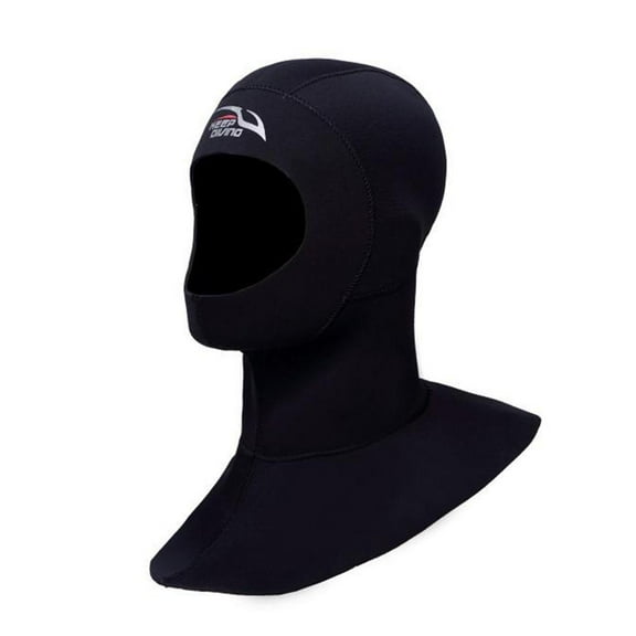 Luwecf Diving Wetsuit Hood Adults Surfing Thermal Hat Dive Gear Black L