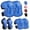blue, variant on Kids Protective Gear Set Knee Pads for Kids 3-14 Years Toddler Knee and Elbow Pads with Wrist Guards 3 in 1 for Skating Cycling Bike Rollerblading Scooter- Black